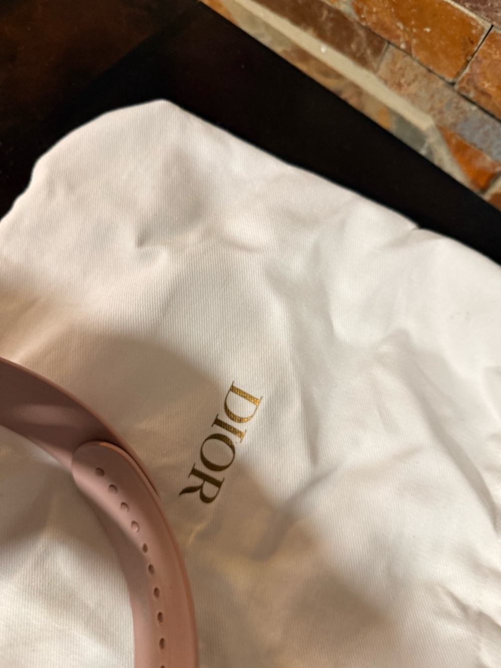 Dior Pink Transparent Logo Visor with White Emblem - Picture 11 of 12